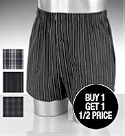 3 Authentic Woven Pure Cotton Assorted Boxers