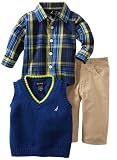 Nautica Sportswear Kids Baby-boys Infant Sweater Vest Set