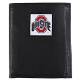 Ohio State Mens NCAA Genuine Leather Tri-fold Wallet