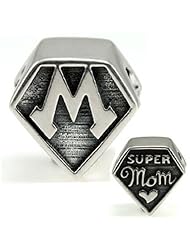 Ohm Sterling Silver Super Mom Bead Charm