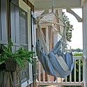 Brazilian Swing Chair - Powder Blue and Antique White