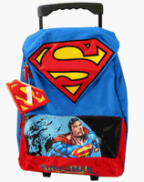 Superman School Rolling Backpack Full size Superman luggage