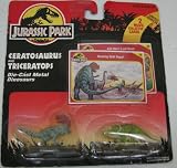 Jurassic Park Die Cast Mini Ceratosaurus and Triceratops