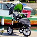 GREY 3 WHEELER COMBO PUSHCHAIR / BUGGY + CARRYCOT + FOOTMUFF