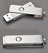 Premium Brushed Aluminum Swivel USB Flash Memory Drive 16 GB