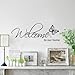 LovingIn XQ1 Butterfly Pattern Welcome to Our Home Quotes Saying Vinyl Wall Sticker, 71X21cm