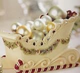 Grasslands Road Deck the Halls 7-1/2 by 4-3/4-Inch Candy Cane Sleigh Candy Dish