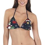 GO International 3-Tiered Triangle Swim Top - Midnight Floral