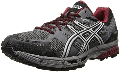ASICS Men's Gel-Kahana 7 Running Shoe,Titanium/Lightning/Red,9 M US