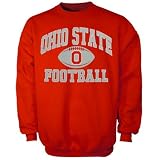 Ohio State Buckeyes Scarlet Old School Football Long Sleeve Sweatshirt