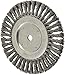 8" Brush OD x 5/8" Face Width, 5/8" Arbor Hole, Knotted Steel Wheel Brush