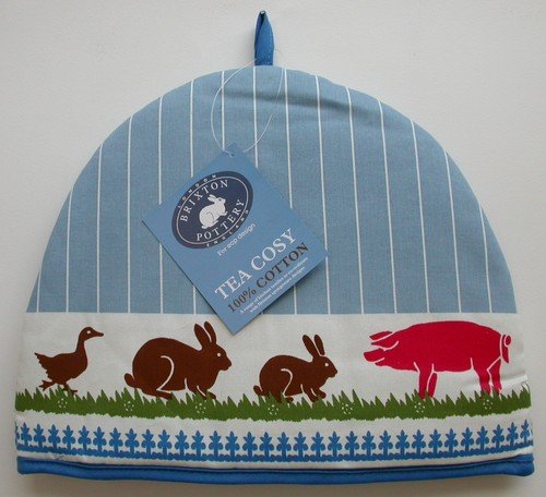 Brixton Pottery Tea Cosy Farm Animals By Ecp Design