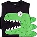 Gerber Graduates Baby Boys' Toddler 2 Pack Long Sleeve Tops, Dye Dino/Grey/Black Stripe, 3T