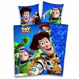Produkt-Bild: Herding 441532050 Bettw&auml;sche Disneys Toy Story / 80 x 80 + 135 x 200 cm / Linon
