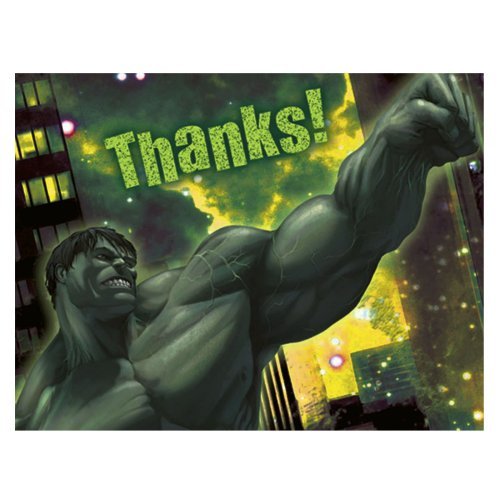 Incredible Hulk Thank You Notes 8ct