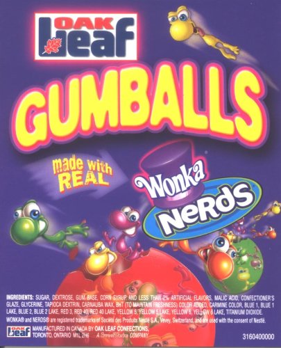 Buy Now at Amazon.com: Wonka Nerds Gumballs 3 Pounds Bulk
