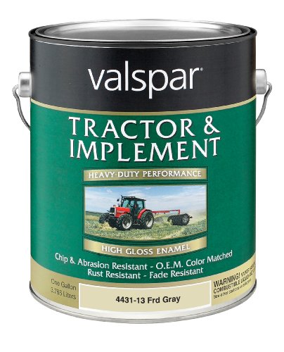Valspar 4431-13 Ford Gray Tractor and Implement Paint - 1 Gallon