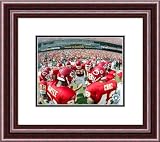 Kansas City Chiefs Framed Kansas City Chiefs Huddle Photo By Photo File 15 X 18 - Cherry