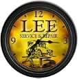 Lee 's Garage Black Cascading Wall Clock