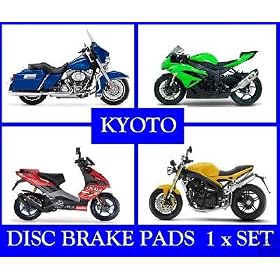 KYOTO FRONT BRAKE PADS FA115 DERBI HUNTER . 1996-1999
