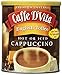Caffe D’Vita English Toffee Cappuccino Mix - Instant Cappuccino Mix, Gluten Free, No Cholesterol, No Hydrogenated Oils, No Trans Fat, 99% Caffeine Free, Flavored Instant Coffee - 1 Lb Can, 6-Pack