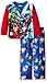 Marvel Boys' Big 2-Piece Pajama Set, Avenger Blue, 8