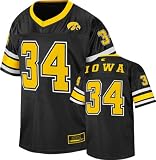 Iowa Hawkeyes Youth Black Stadium Football Jersey