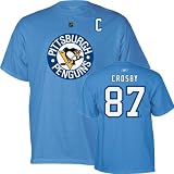 Sidney Crosby Reebok Vintage Name and Number Pittsburgh Penguins T-Shirt - Medium