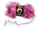 Lion Brand Yarn 320-300C Fun Fur Yarn, Cotton Candy