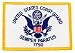 US Coast Guard Embroidered Patch USCG Banner Flag Military Iron-On Emblem
