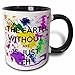 3dRose Ceramic The Earth Without Art is just eh Mug, 1 Count (Pack of 1), Black
