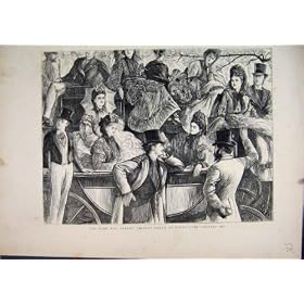 Seigneurs 1871 de Match de Cricket de Herse d'Eton Watching Print