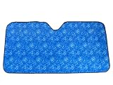 SUV / Truck Automotive Windshield Sun Shade - Blue Hawaiian Hibiscus Flower