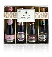 Cheers! Cin Cin! Salud! - 4 Mini Bottle Selection