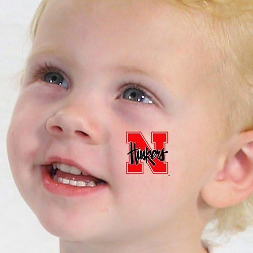 Nebraska Cornhuskers 4-Pack Waterless Temporary Tattoos -