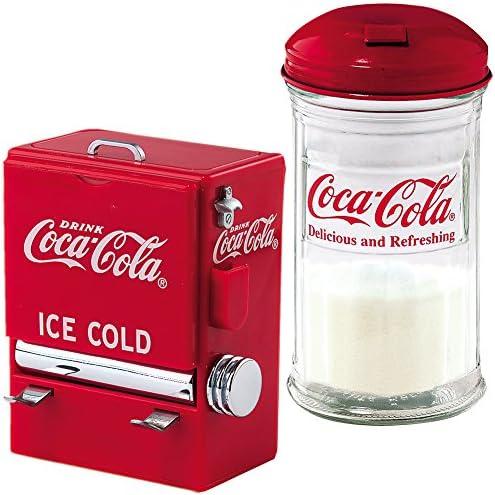 Retro Coca-Cola Kitchen Gift Set - Coke Diner Sugar and Toothpick Dispensers
