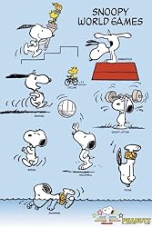 Peanuts - TV Show Poster (Snoopy World Games) (Size: 24" x 36")