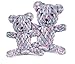 Zanies Rope Bear Dog Toys, Pink, Large, 5