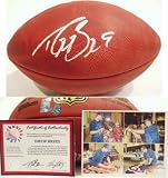 Drew Brees Signed Wilson NFL Duke Game Football New Orleans Saints