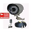 VideoSecu 1/3" Sony CCD IR Infrared Outdoor Night Vision Weatherproof Camera with free Cable and Power Supply free warning DeCal 1OQ