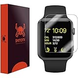 Apple Watch 38mm Screen Protector (6-Pack,Full Coverage), Skinomi&reg; TechSkin - Premium HD Clear Film with Lifetime Warranty / Ultra High Definition Invisible & Anti-Bubble Crystal Shield