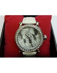 Ingersoll Womens IND25677 Minnie Wrist Art Analog Display Quartz White Watch