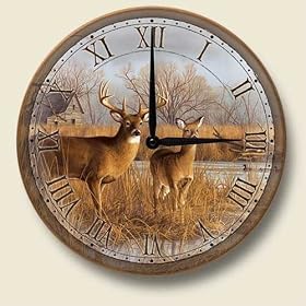 Our Side of the River Deer Wall Clock by Artworks Home Accents
