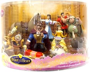 beauty and the beast figurine set
