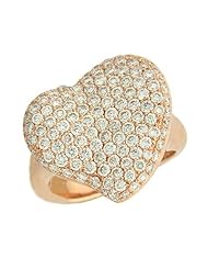 Heart Diamond Rose Gold Ring