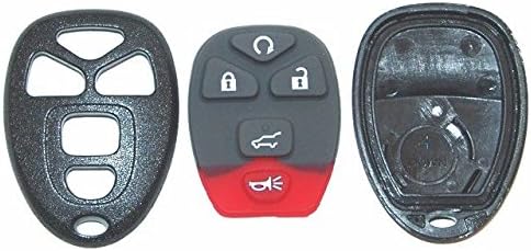 2007-2012 GMC Acadia Keyless Entry Remote Replacement Case and Pad (no electronics included) and Free World Wide Remotes Guide