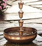 Copper Rain Chain Basin