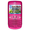 Nokia C3 on O2 Pay as You Go / Pre-Pay / PAYG / Mobile Phone Pink (Including £10 Airtime)