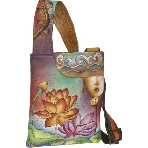 Anuschka Slim Cross-Shoulder Bag: Nirvana Anuschka Slim Cross-Shoulder Bag: Nirvana