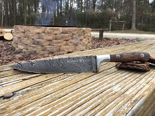 Olympus Blades Handmade Damascus Chefs Filet Knife - Wood Handle